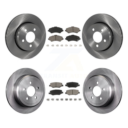 Kit de rotors de frein à disque avant et arrière et plaquettes en céramique pour Jeep Liberty Dodge Nitro