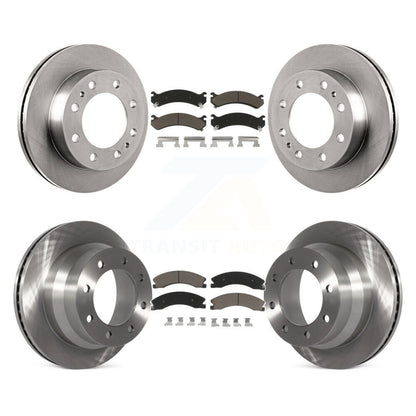 Kit de rotor de frein avant et arrière et plaquettes en céramique pour Chevrolet Express 4500 GMC Savan
