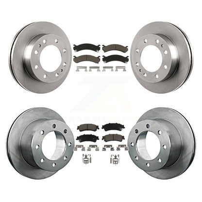 Kit de rotors de frein à disque avant et arrière et plaquettes en céramique pour GMC Sierra 3500 2001