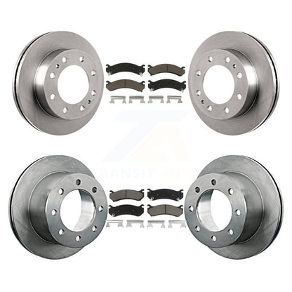 Kit de rotors de frein à disque avant et arrière et plaquettes en céramique pour GMC Sierra 3500 Classic