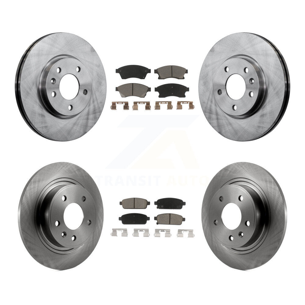 Kit de rotors de frein à disque avant et arrière et plaquettes en céramique pour Buick Verano 2012-2013