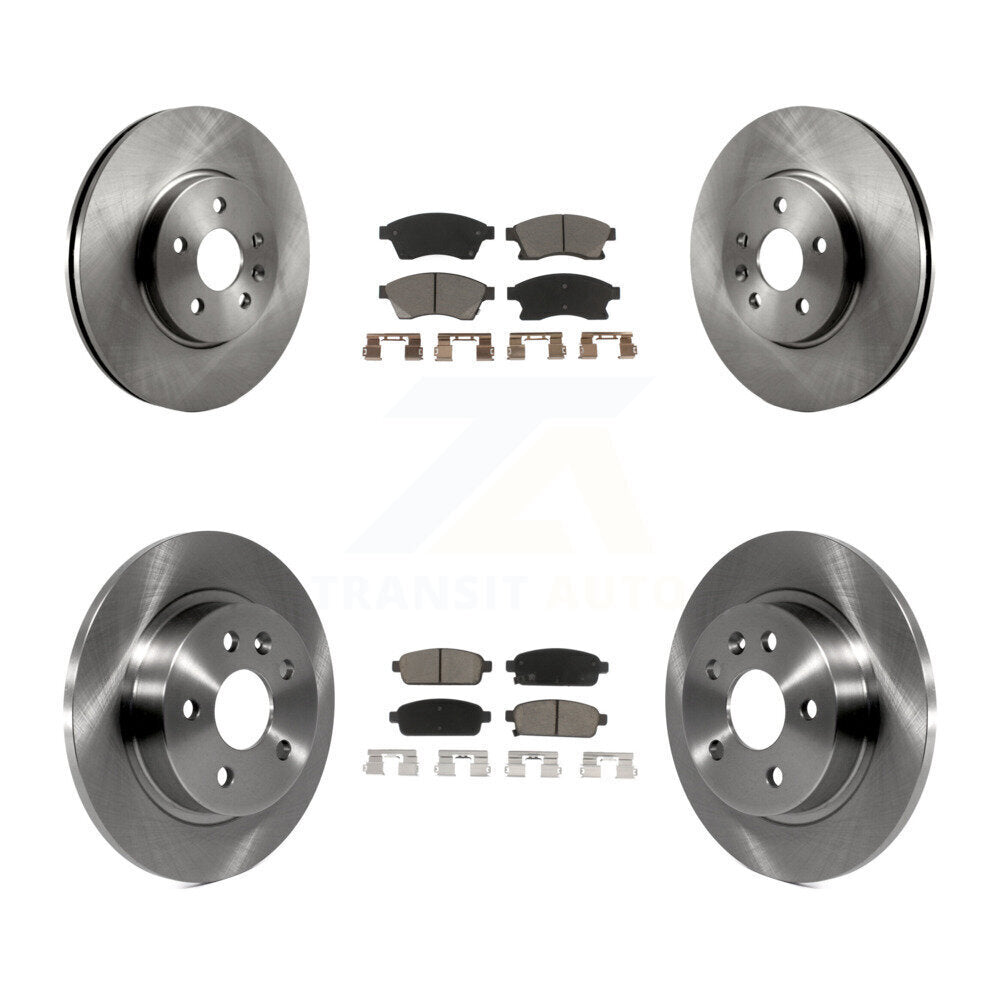 Kit de rotor de frein à disque avant et arrière et plaquettes en céramique pour Chevrolet Sonic R 2013-2014