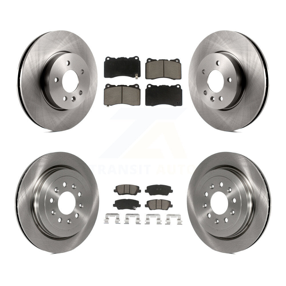 Kit de rotors de frein à disque avant et arrière et plaquettes en céramique pour Cadillac ATS K8C-101052