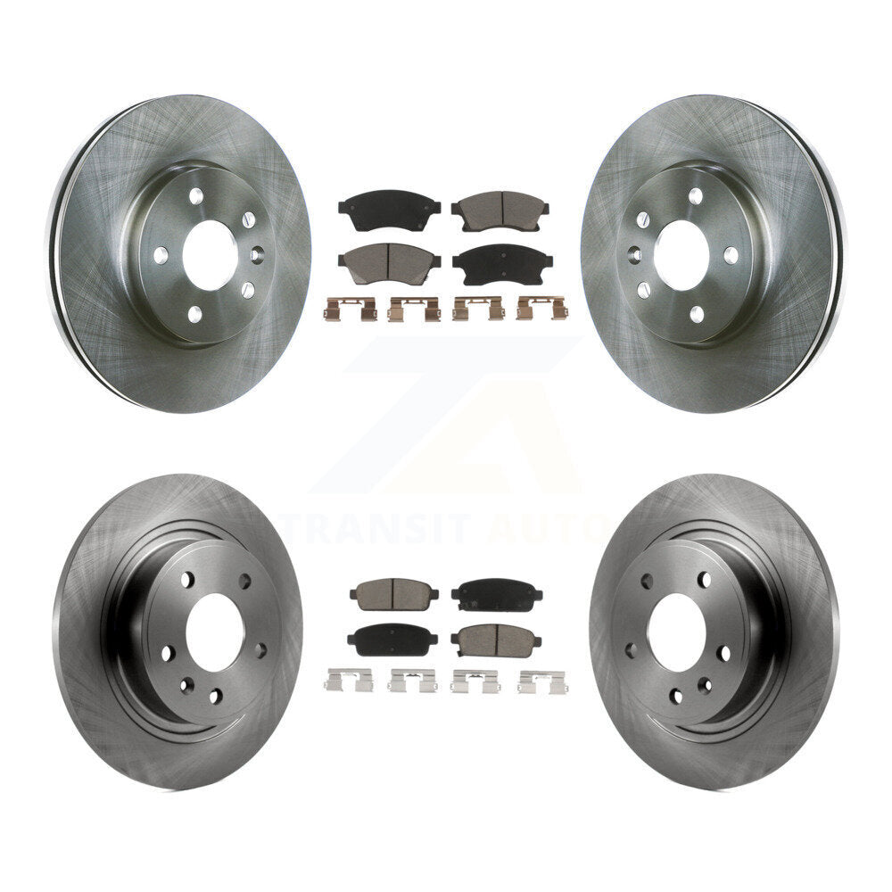 Kit de rotors de frein à disque avant et arrière et plaquettes en céramique pour Chevrolet Cruze K8C-10105