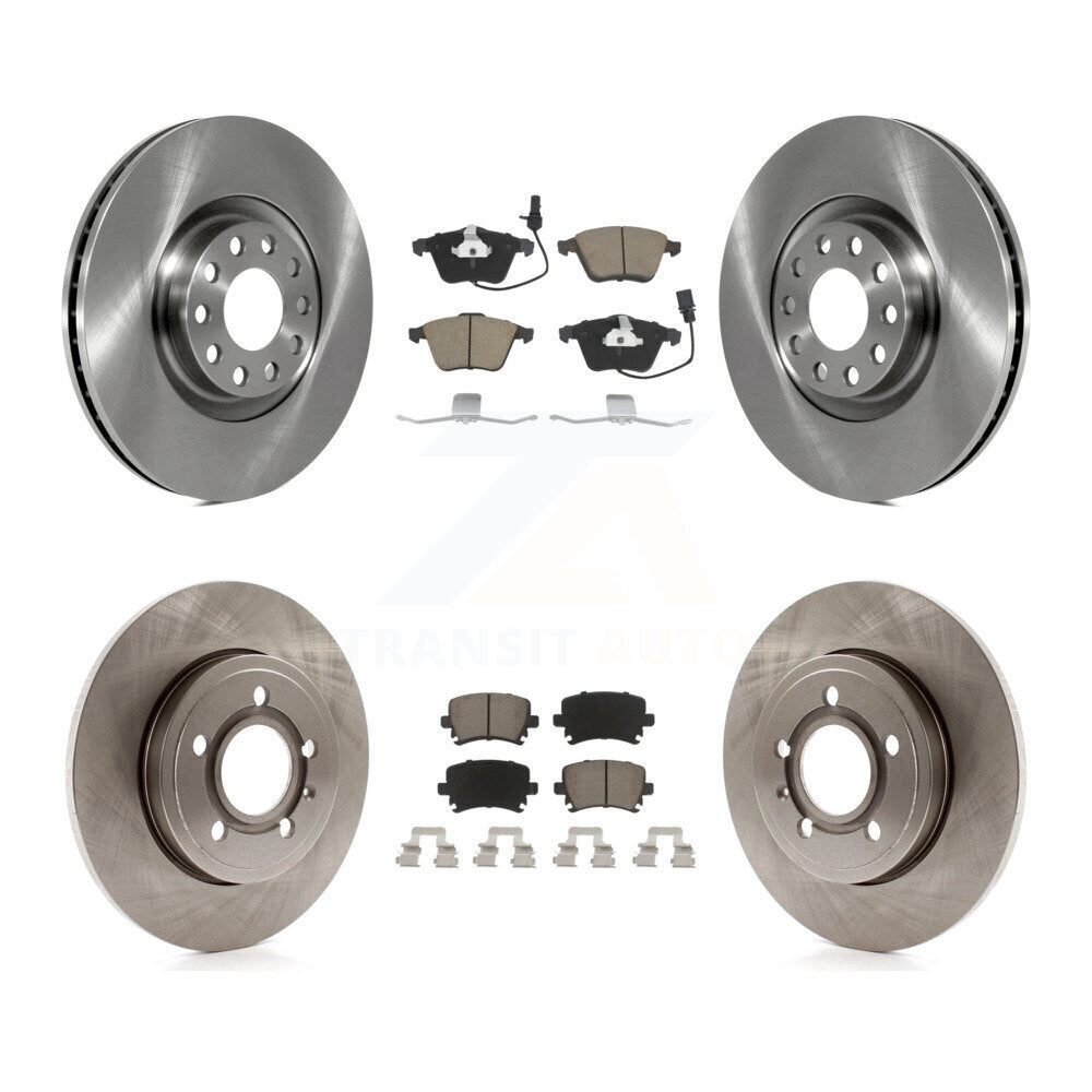 Kit de rotors de frein à disque avant et arrière et plaquettes en céramique pour Audi A4 Quattro K8C-10106