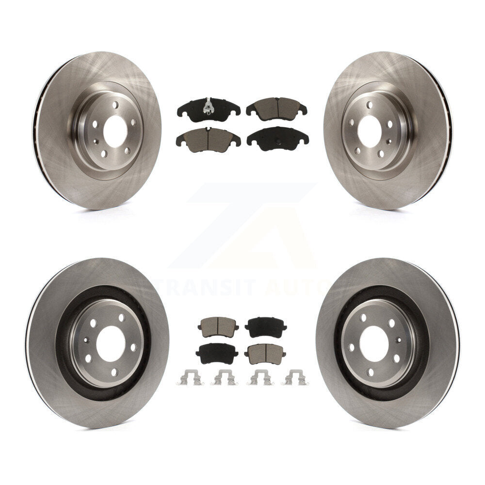 Kit de rotors de frein à disque avant et arrière et plaquettes en céramique pour Audi S5 S4 K8C-101066