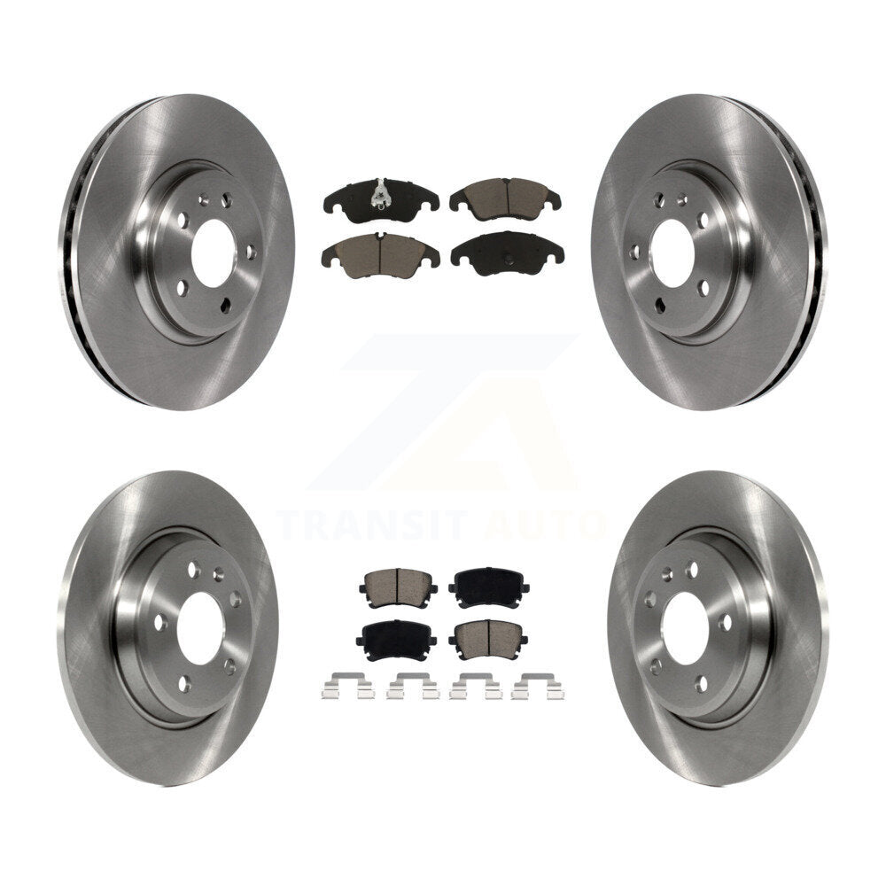 Kit de rotors de frein à disque avant et arrière et plaquettes en céramique pour Audi A4 allroad 2013
