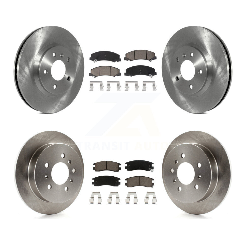 Rotor de frein à disque avant et arrière et Kit de plaquettes en céramique pour Chevrolet Impala Monte Carl