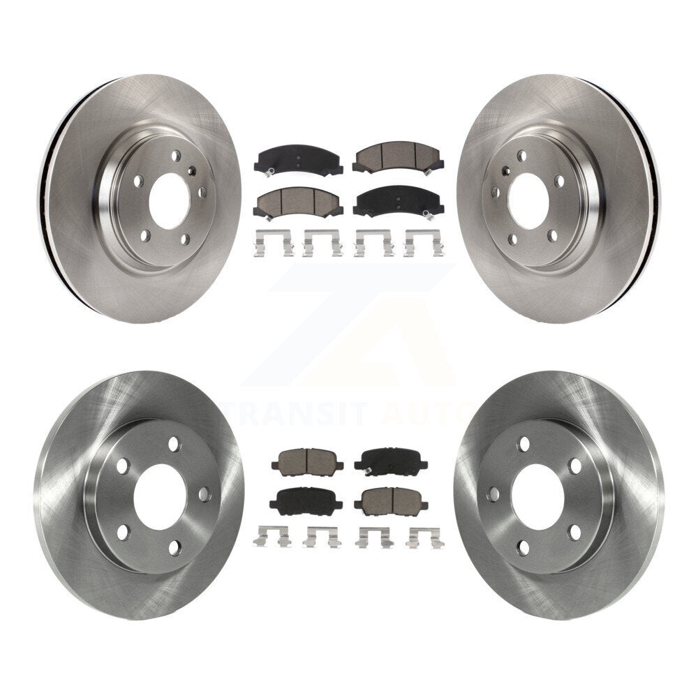 Kit de rotors de frein à disque avant et arrière et plaquettes en céramique pour Chevrolet Impala Limited