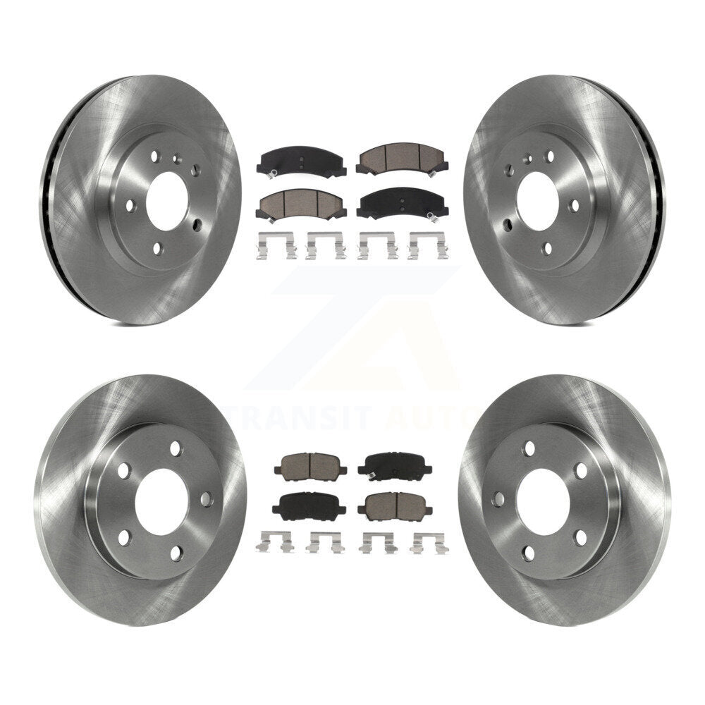 Kit de rotors de frein à disque avant et arrière et plaquettes en céramique pour Chevrolet Impala Limited