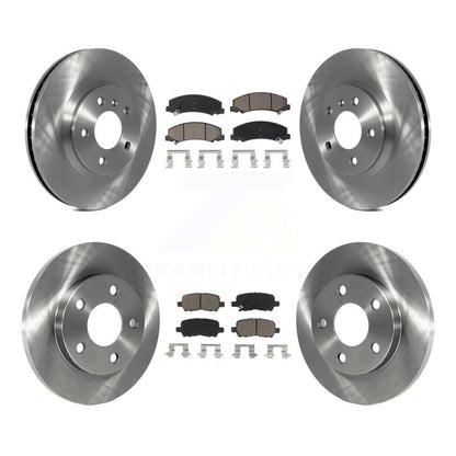Kit de rotors de frein à disque avant et arrière et plaquettes en céramique pour Chevrolet Impala Limited