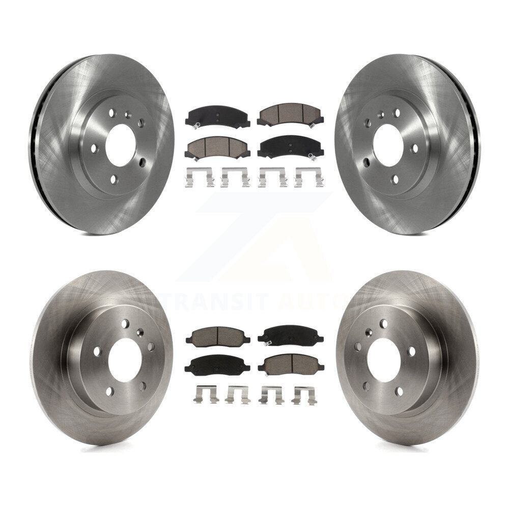 Kit de rotors de frein à disque avant et arrière et plaquettes en céramique pour Buick Lucerne K8C-101075