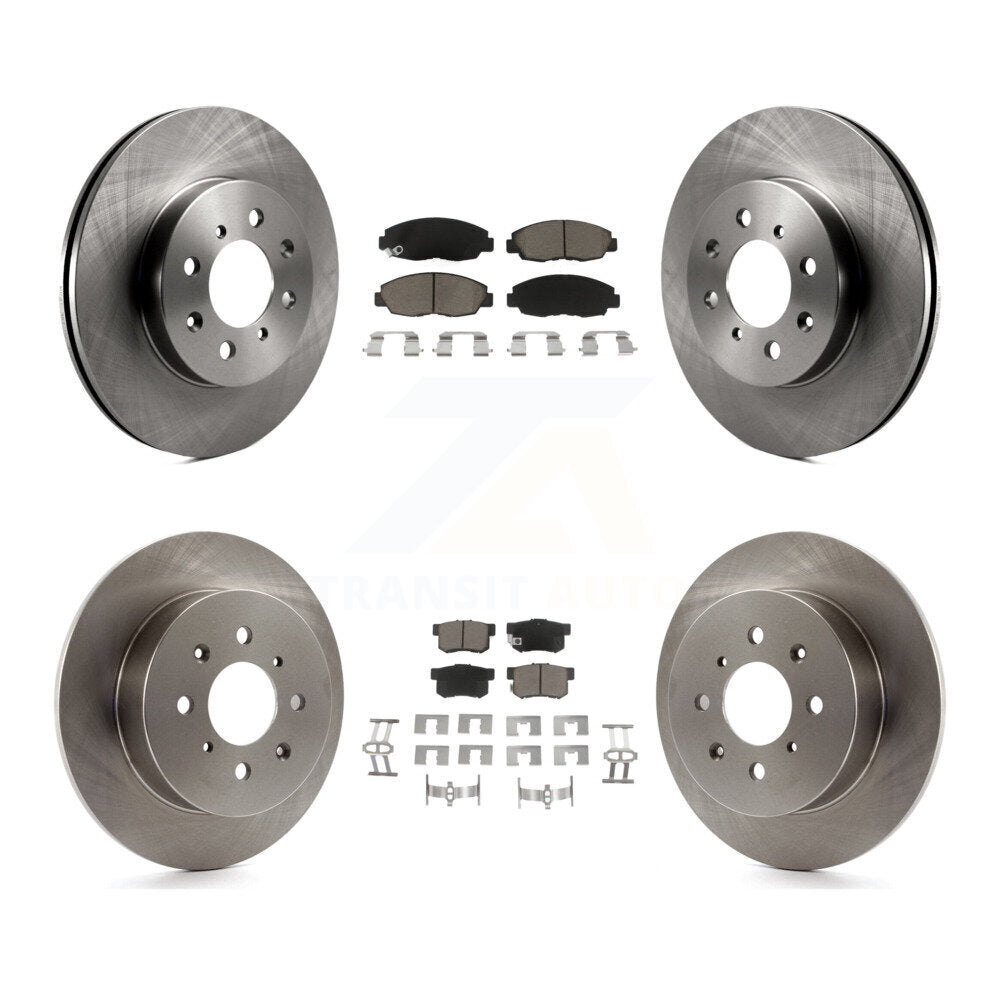 Kit de rotors de frein à disque avant et arrière et plaquettes en céramique pour Honda Civic Acura EL