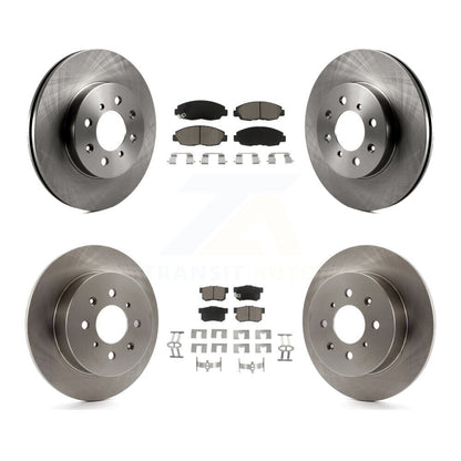 Kit de rotors de frein à disque avant et arrière et plaquettes en céramique pour Honda Civic Acura EL