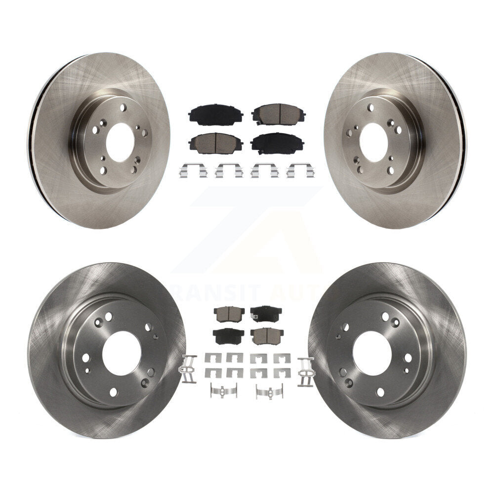 Kit de rotors de frein à disque avant et arrière et plaquettes en céramique pour Honda Civic Acura CSX