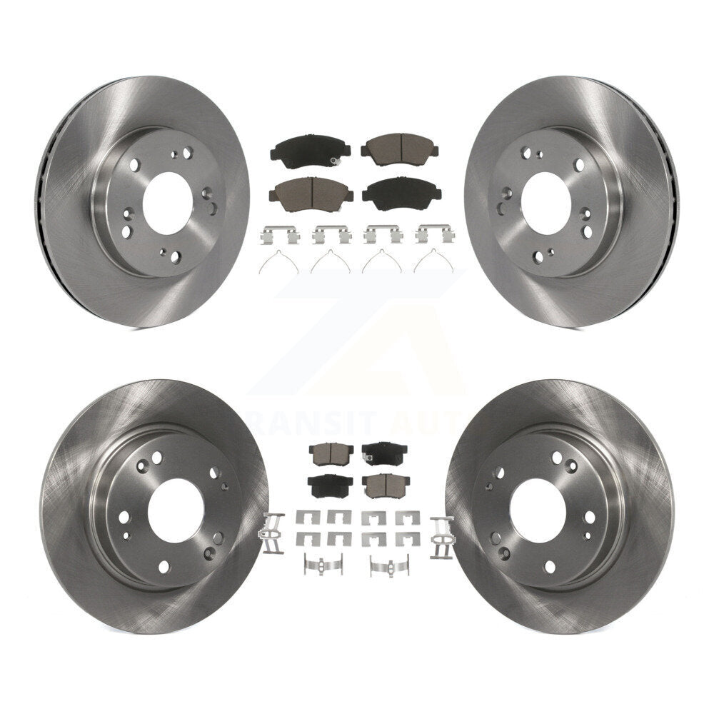 Kit de rotors de frein à disque avant et arrière et plaquettes en céramique pour Honda Civic K8C-101080
