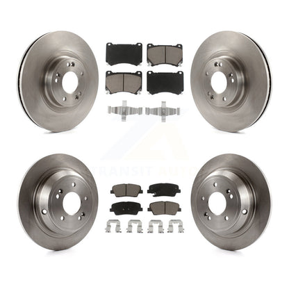 Kit de rotors de frein à disque avant et arrière et plaquettes en céramique pour Hyundai Genesis 4,6 l