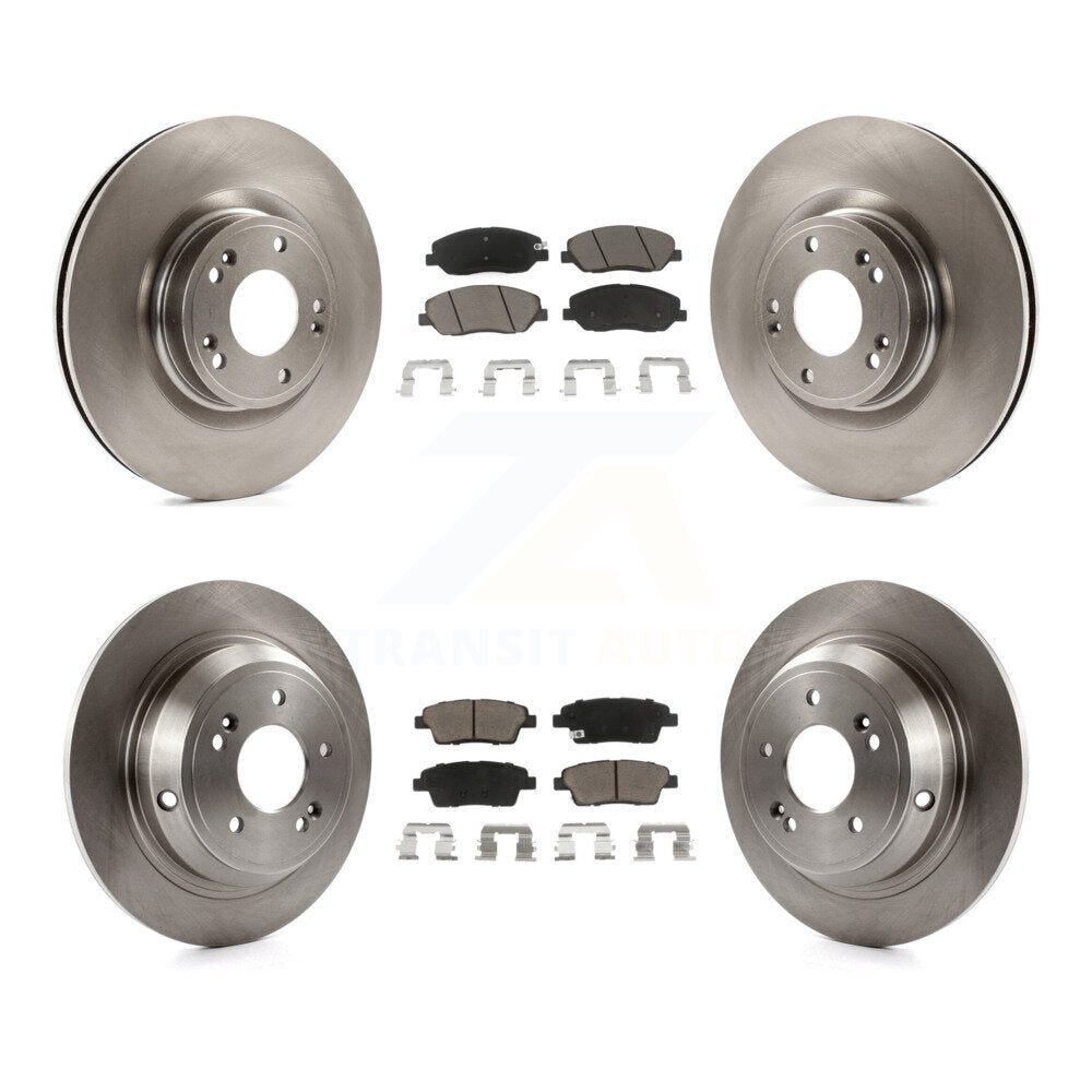 Kit de rotors de frein à disque avant et arrière et plaquettes en céramique pour Hyundai Genesis 3,8 l