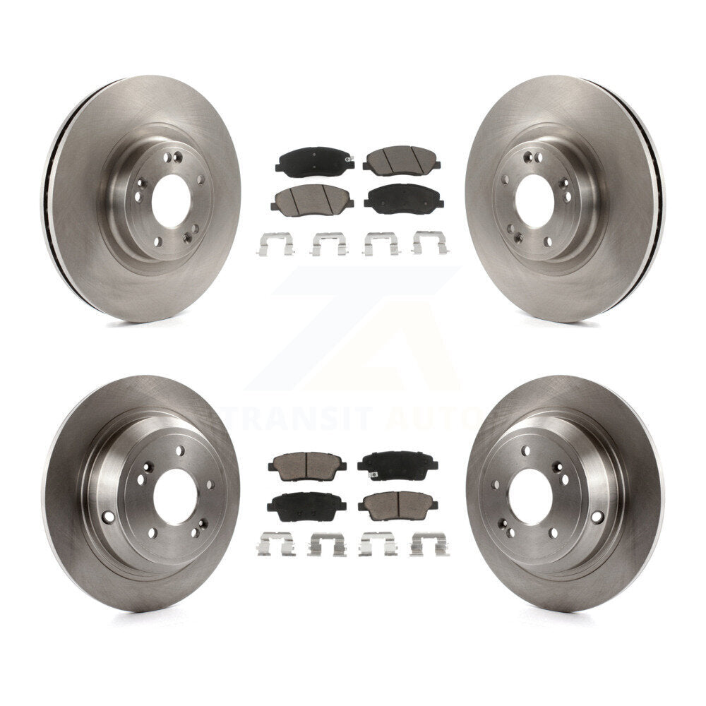 Kit de rotors de frein à disque avant et arrière et plaquettes en céramique pour Hyundai Genesis 3,8 l 2012