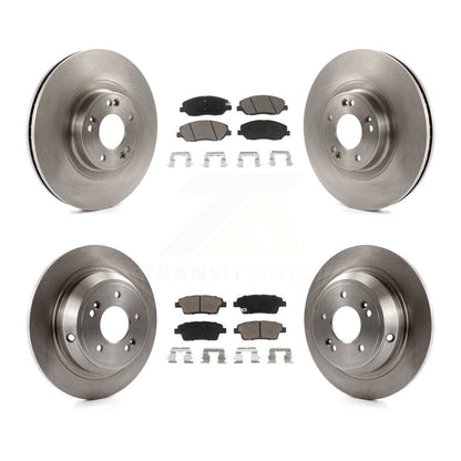 Kit de rotors de frein à disque avant et arrière et plaquettes en céramique pour Hyundai Genesis 3,8 l 2012