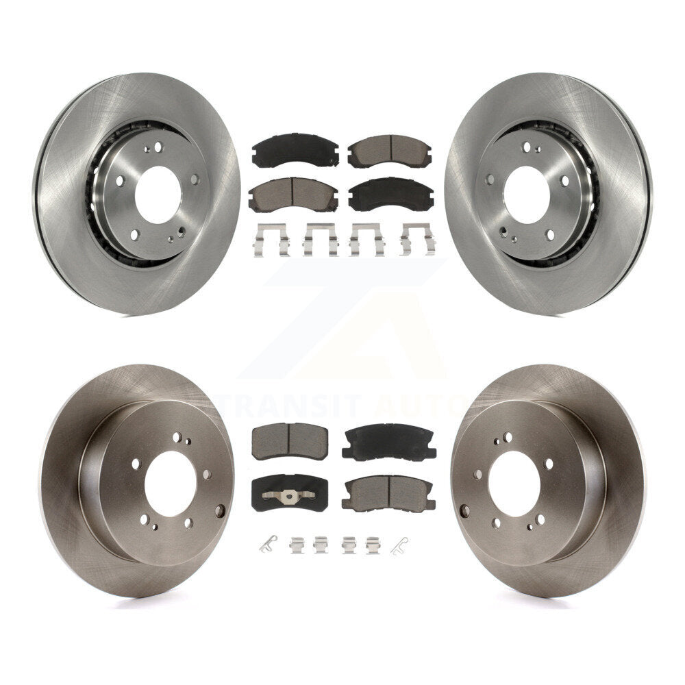 Kit de rotors de frein à disque avant et arrière et plaquettes en céramique pour Mitsubishi Lancer