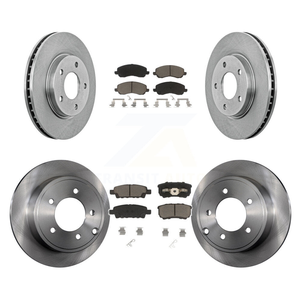 Kit de plaquettes de frein en céramique, Rotors de frein à disque avant et arrière, pour Mitsubishi Lancer Dodge Calibe