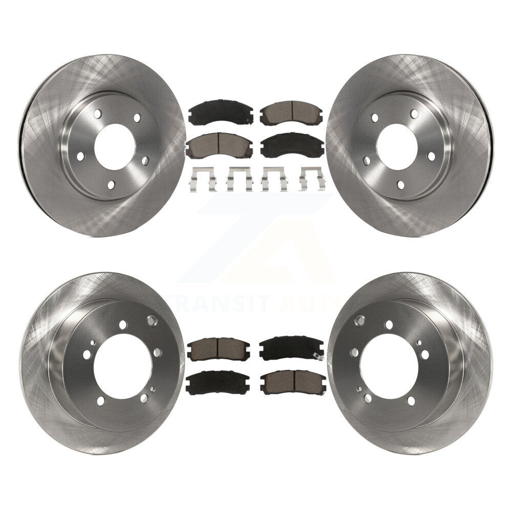 Kit de rotor de frein à disque avant et arrière et plaquettes en céramique pour Mitsubishi Eclipse 2000 3.0