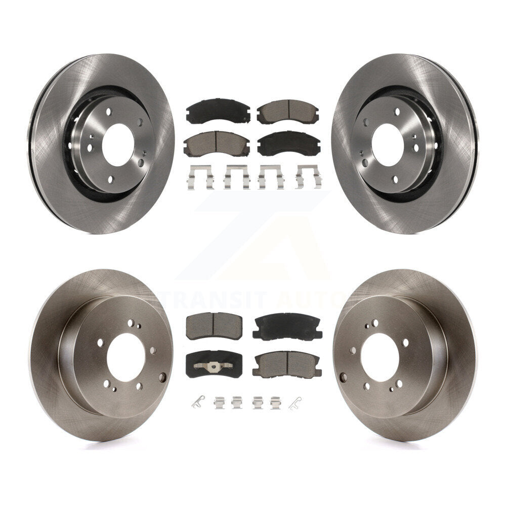 Kit de rotor de frein avant et arrière et plaquettes en céramique, pour Mitsubishi Lancer Ralliart jusqu'à 03 0