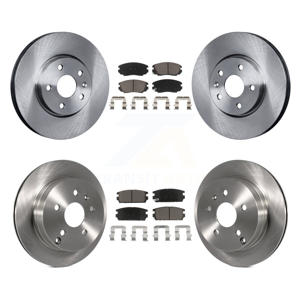 Rotors de frein à disque avant et arrière et Kit de plaquettes en céramique pour Chevrolet Equinox GMC Terrai