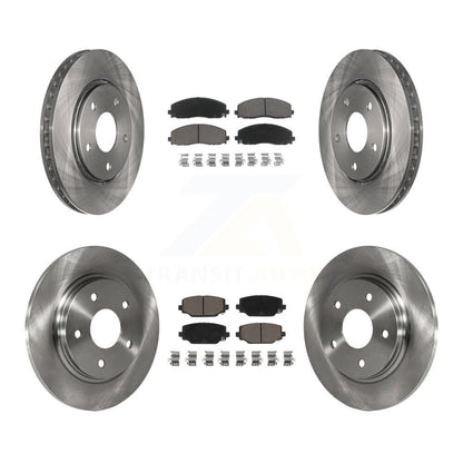 Kit de rotors de frein à disque avant et arrière et plaquettes en céramique pour Dodge Grand Caravan