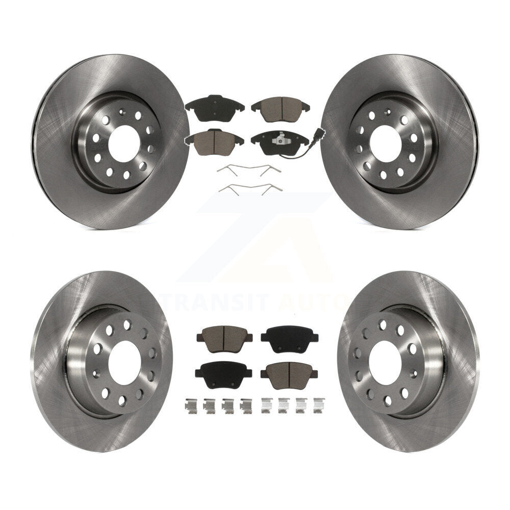 Kit de rotors de frein à disque avant et arrière et plaquettes en céramique pour Volkswagen Beetle GTI