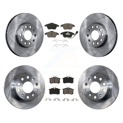 Kit de rotors de frein à disque avant et arrière et plaquettes en céramique pour Volkswagen Jetta Beetle
