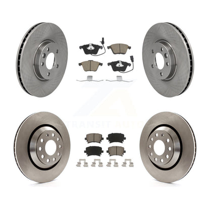 Kit de rotors de frein à disque avant et arrière et plaquettes en céramique pour Volkswagen CC K8C-101124