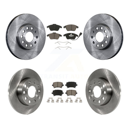 Kit de rotors de frein à disque avant et arrière et plaquettes en céramique pour Volkswagen Rabbit