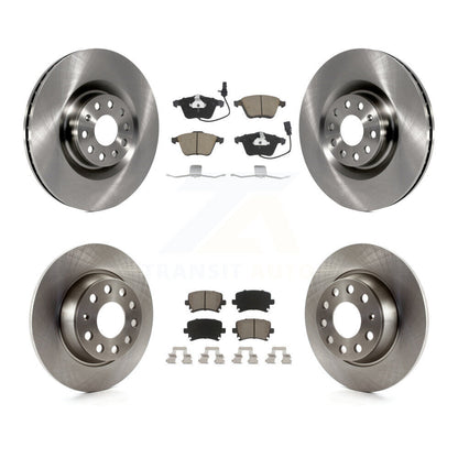 Kit de rotors de frein à disque avant et arrière et plaquettes en céramique pour Volkswagen Passat