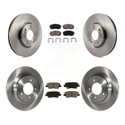 Kit de disques de frein à disque avant et arrière et plaquettes en céramique pour Kia Soul EV 2017 – 2019