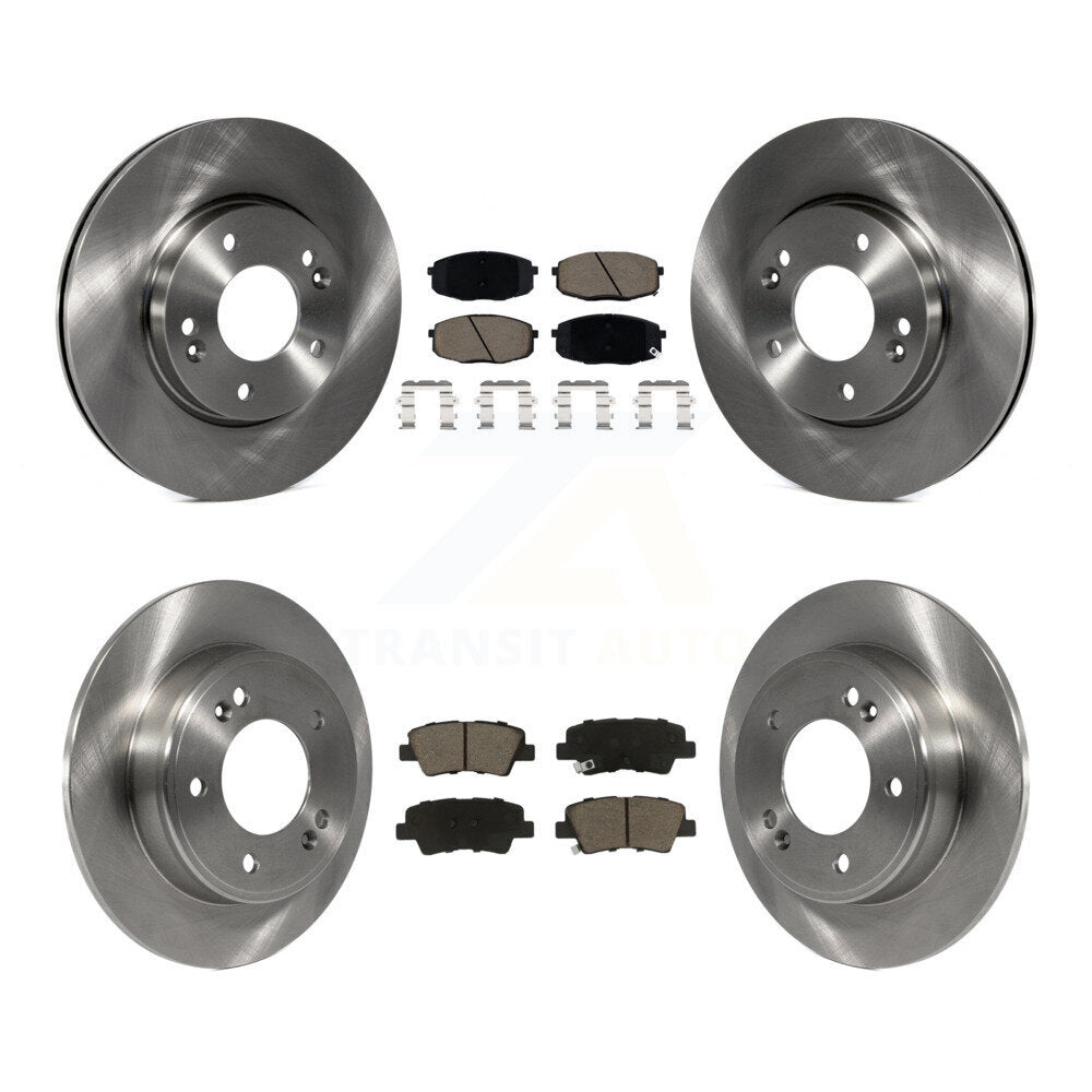 Kit de rotor de frein avant et arrière et plaquettes en céramique, pour Kia Hyundai Kona Forte Soul Elantr