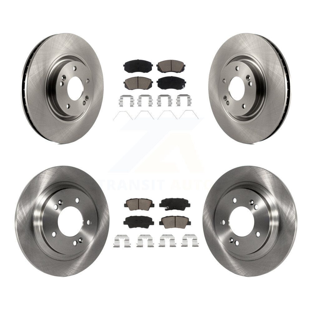 Rotor de frein à disque avant et arrière et Kit de plaquettes en céramique pour moteur à gaz Hyundai Sonata 2016