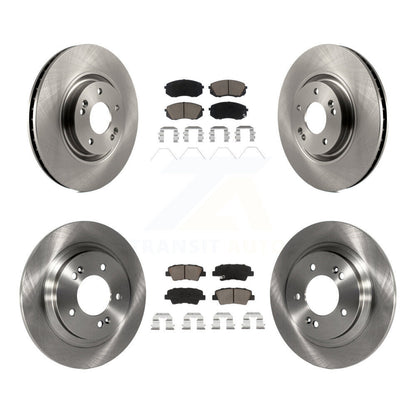 Rotor de frein à disque avant et arrière et Kit de plaquettes en céramique pour moteur à gaz Hyundai Sonata 2016
