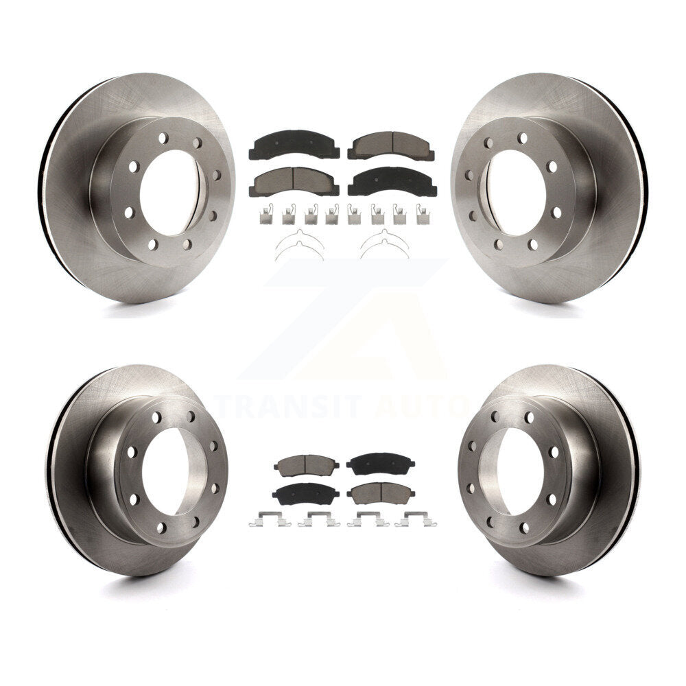 Kit de rotors de frein à disque avant et arrière et plaquettes en céramique pour Ford F-250 Super Duty