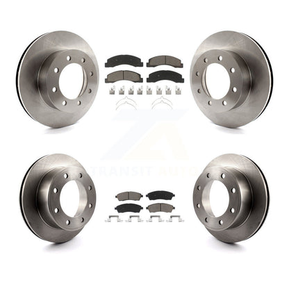 Kit de rotors de frein à disque avant et arrière et plaquettes en céramique pour Ford F-250 Super Duty