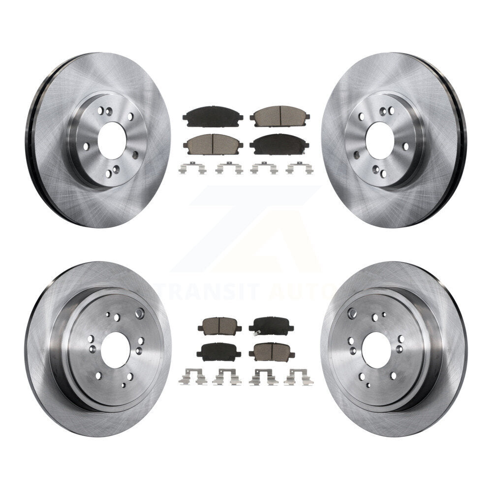 Kit de rotors de frein à disque avant et arrière et plaquettes en céramique pour Acura MDX 2003-2006