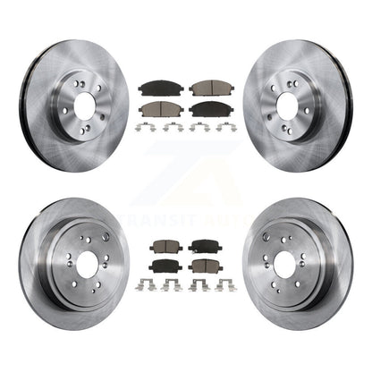 Kit de rotors de frein à disque avant et arrière et plaquettes en céramique pour Acura MDX 2003-2006