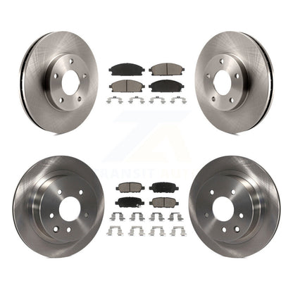 Kit de rotors de frein à disque avant et arrière et plaquettes en céramique pour Nissan X-Trail 2005-2006