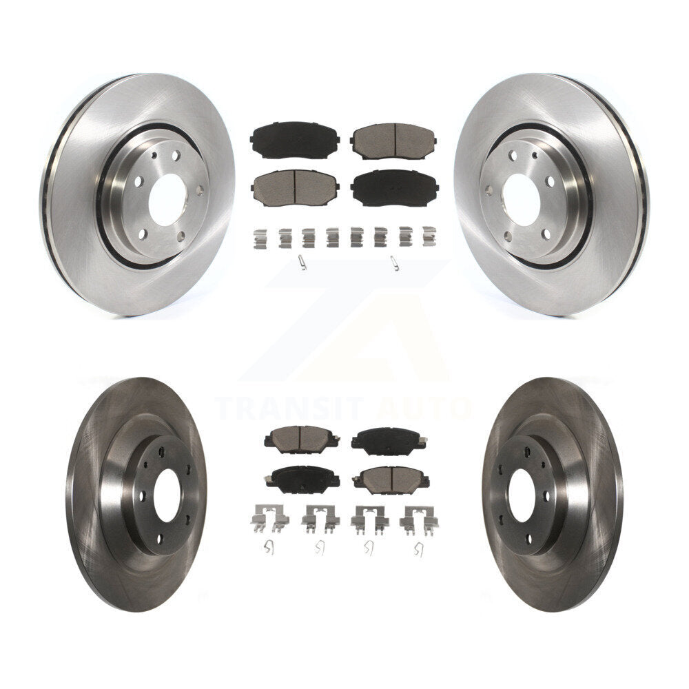 Kit de rotor de frein avant et arrière et plaquettes en céramique pour Mazda CX-5 Turbocharge 2019 – 2023