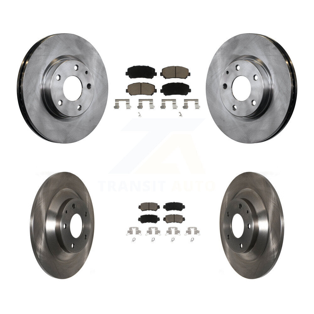 Kit de rotors de frein à disque avant et arrière et plaquettes en céramique pour Mazda CX-5 2013-2015
