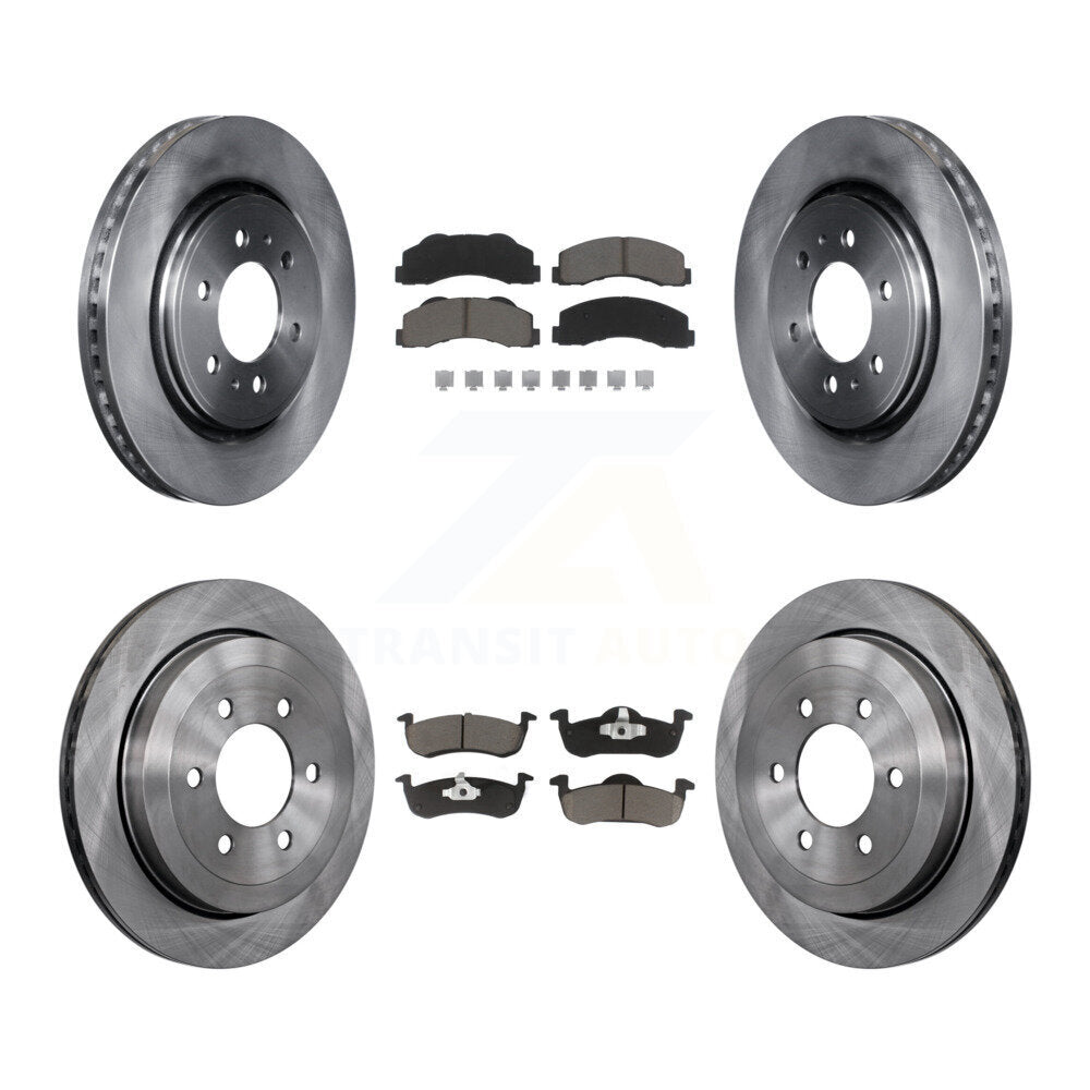 Kit de rotor de frein avant et arrière et plaquettes en céramique pour Ford Expedition Lincoln Navigato