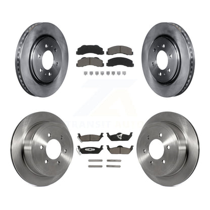 Kit de rotors de frein avant et arrière et plaquettes en céramique pour Ford F-150 10-11 avec roue à 6 écrous