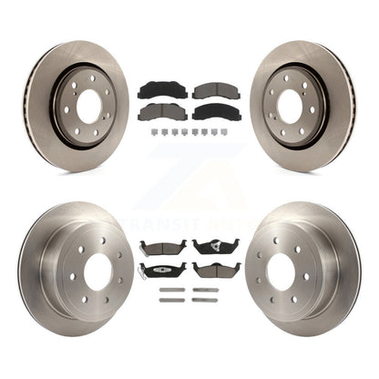 Kit de rotors de frein avant et arrière et plaquettes en céramique pour Ford F-150 10-11 avec roue à 7 écrous