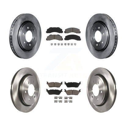 Kit de rotors de frein à disque avant et arrière et plaquettes en céramique pour Ford F-150 K8C-101155